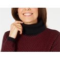 thumbnail image 2 of Karen Scott Women's Cotton Turtleneck Sweater (XXL, New Red Amore), 2 of 3