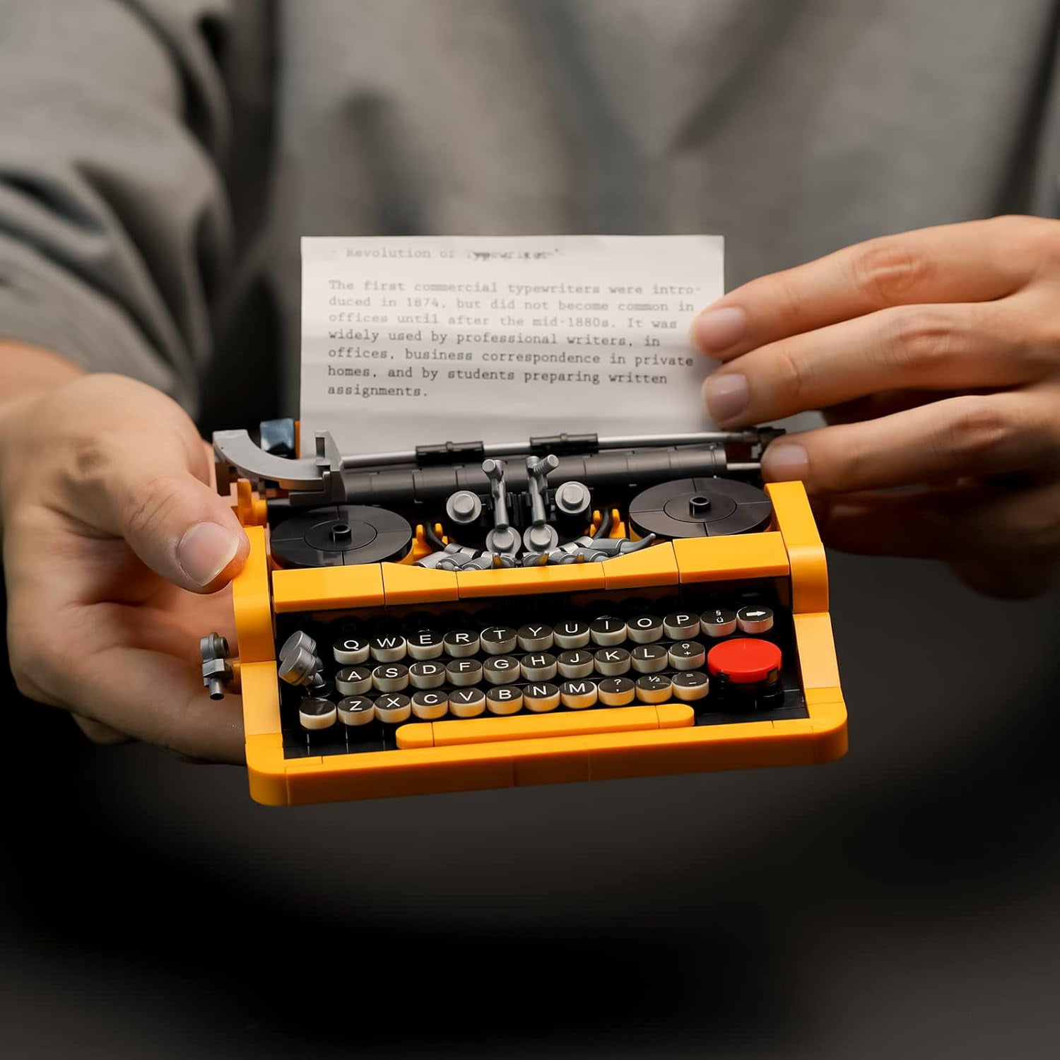 Typewriter Building Set Compatible with Lego for Adults,Ideas Cute Building Toys for Girls 8-14 Years,Christmas Toys for Kids