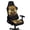 Bee Sunflower Black, variant on HELLHERO Floral Pattern Set of 4 Gaming Chair Covers with Armrest Covers for Gamer, Polyester Spandex Computer Chair Slipcover Soft Stretch Armchair Slipcovers for Bedroom