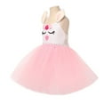 thumbnail image 6 of Easter Dresses For Baby Girls Summer Clothes Cute Bunny Party Dress With Headband Trendy Girls Easter Outfits Pink 2-3 Years, 6 of 6