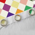 thumbnail image 4 of Manfei Boys Girls Geometric Plaid Curtains Pack of 2 (42x84 Each),Vintage Aesthetic Curtains Blackout,Minimalist Grid Bedroom Curtains,Ultra Soft Home Decor, 4 of 6