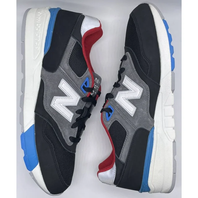 New Balance Mens 597 Classic Black Red Blue ML597VAC Size 11.5 D NWOB Lifestyle