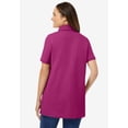 thumbnail image 2 of Woman Within Plus Size Perfect Short-Sleeve Polo Shirt, 2 of 6