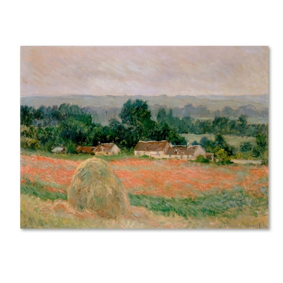 Monet 'Haystacks At Giverny' Canvas Art