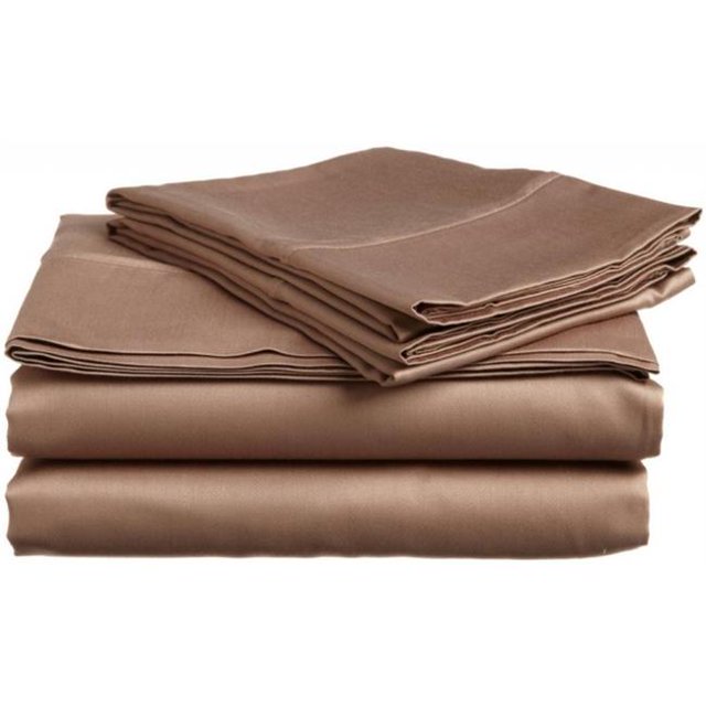 Microfiber California King Sheet Set Solid Taupe