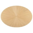 thumbnail image 5 of Modway Crossroads 63" Oval Modern Wood Dining Table with Legs in Oak, 5 of 8