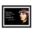 thumbnail image 2 of Amelia Earhart Inspirational Women Poster Quote Large (The most effective way to do it, is to do it) Young N Refined, 2 of 3