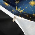 thumbnail image 4 of Homewish Boho Sun Moon Stars Bedding, Astrology Celestial Duvet Cover Full, Black Reversible 3 Pieces, 1 Duvet Cover and 2 Pillowcases, 4 of 6