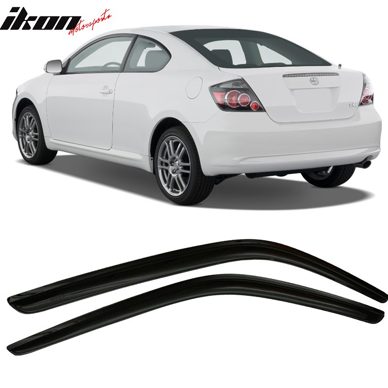 Compatible with 0510 Scion TC Acrylic Window Visors Vent Windshield