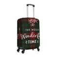 thumbnail image 3 of Daiia Wonderful Time Christmas Luggage Cover, Thickened Washable Travel Luggage Covers, Elastic Unique Baggage Covers for 18-20 inch Luggage-Medium, 3 of 9
