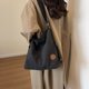 thumbnail image 5 of Bolso de hombro Unisex Versátil Vintage School Bag Student Casual Shoulder Bag Mochila (Negro), 5 of 8