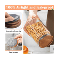 thumbnail image 2 of 12Pcs 3.5 Inch Wide Mouth Mason Jar Lids Reusable Canning Lids Wooden Mason Jar Lids with Airtight Silicone Seal, 2 of 6