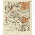 thumbnail image 2 of General Land Office 26x30 Black Ornate Wood Framed with Double Matting Museum Art Print Titled - Arizona Territory - General Land Office 1887, 2 of 4