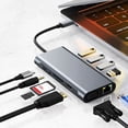 thumbnail image 5 of Estación de Acoplamiento USB C HUB 11 en 1 Adaptador HUB Compatible con A Tipo C 4K Hub USB-C A VGA RJ45 PD 100W, 5 of 5