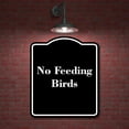 thumbnail image 2 of No Feeding Birds BLACK Aluminum Composite Sign 20''x24'', 2 of 9