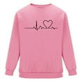 thumbnail image 4 of Miluxas Valentines Day Sweatshirt for Men Love Heart Graphic Crewneck Pullover Sweatshirts Funny Long Sleeve Valentine Shirts Pink, 4 of 6