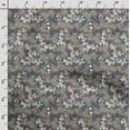 thumbnail image 3 of Soimoi Leaves Print,Cotton Poplin, Sewing Fabric Sold by The Yard 42 Inch Wide,Sewing Craft Quilting/Quilt Making Fabric, White & Brown, 3 of 5
