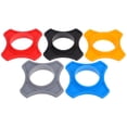 thumbnail image 3 of 5 soportes de silicona para micrófono, antideslizantes, circulares, de repuesto para KTV (naranja, azul, negro, gris y rojo, uno de cada uno), 3 of 6