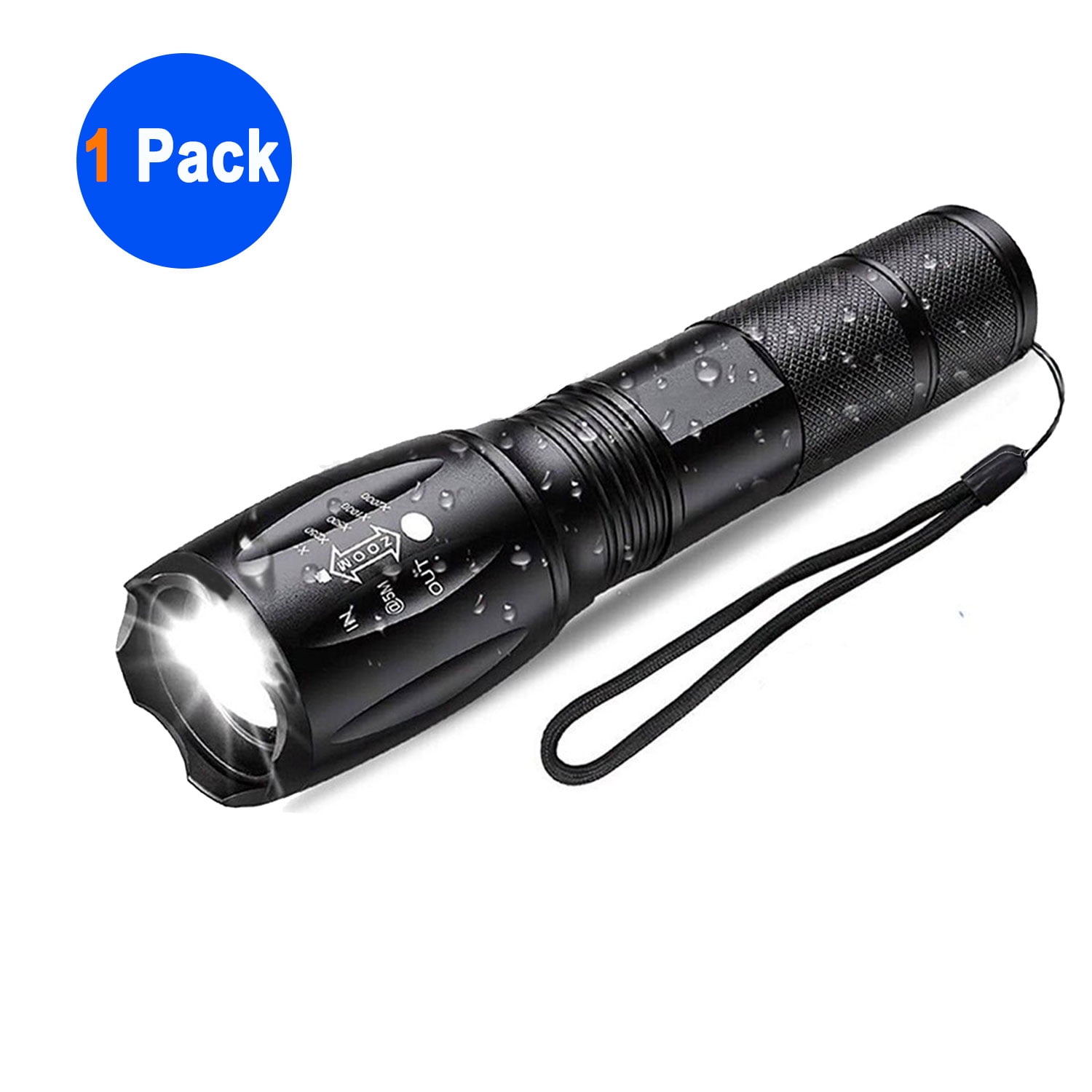 Vastfire White Flashlight,LED Tactical Flashlight,5 modes, Waterproof