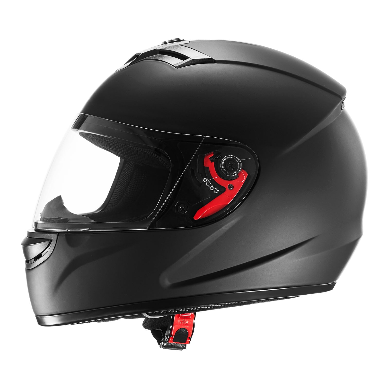 Ambifirner Full FaceMotorcycle Helmet: Adult Motocross Dirt Bike Helmet with Tinted and Clear Dual Visor, Motorbike Racing Street with Detachable Liner for Men & Women, (Matte Black, M)