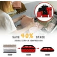 thumbnail image 2 of Cute Red Polka Dots Compression Packing Cubes 6 Set for Carry on Suitcases Compressed Storage Bags Packaging Luggage Bags Organizers for Travel, 2 of 6