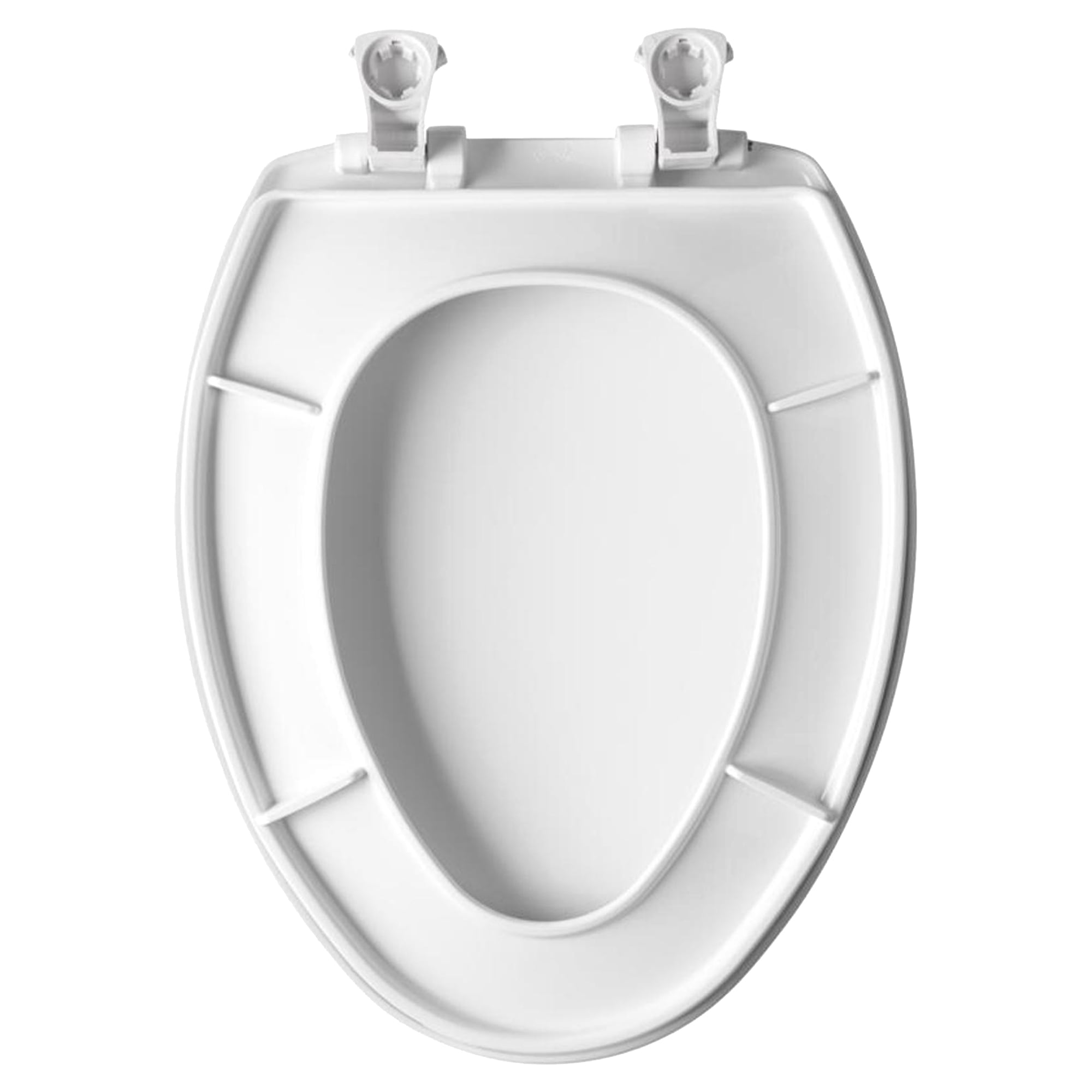 Mayfair by Bemis Elongated White Plastic Toilet Seat