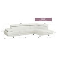 thumbnail image 3 of Miekor Furniture Riveredge G449-SC Sectional ( Without Ottoman) , WHITE MK3005, 3 of 7