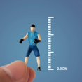 thumbnail image 1 of serony Figurines de Boxe Homme Modèle Figurines de Personnes Figurines de Personnages Collection pour Micro Paysages, 1 of 9