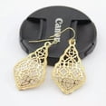 thumbnail image 6 of Classic Women Hollow Teardrop Metal Moroccan Drop Earrings Boutique Jewelry, 6 of 9