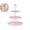 Pink, variant on 3 Tier Plastic Cupcake Stand, Dessert Plates Cake Fruit Candy Display Tower Reusable Pastry Platter for Wedding Birthday Tea Party Decorations