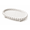 White, variant on DBOZE Modern Oval Decorative Tray – Textured Matte Finish with Raised Legs, 10” x 6.5” x 1.5” Vanity Tray for Bathroom, Coffee Table, Jewelry & Candle Display,(White)