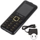 thumbnail image 1 of W23 Teléfono móvil ultradelgado 2G con botones grandes y volumen, teléfono celular desbloqueado para personas mayores con 3 tarjetas, 3 en espera para personas mayores, 100 V-240 V, enchufe dorado de EE. UU., 1 of 8