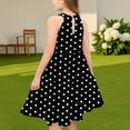 thumbnail image 4 of ZACPNCV Girls' Sleeveless Dress Summer Casual Sundress Skater Swing Twirly Halter Dress Black 11-12 Years, 4 of 7