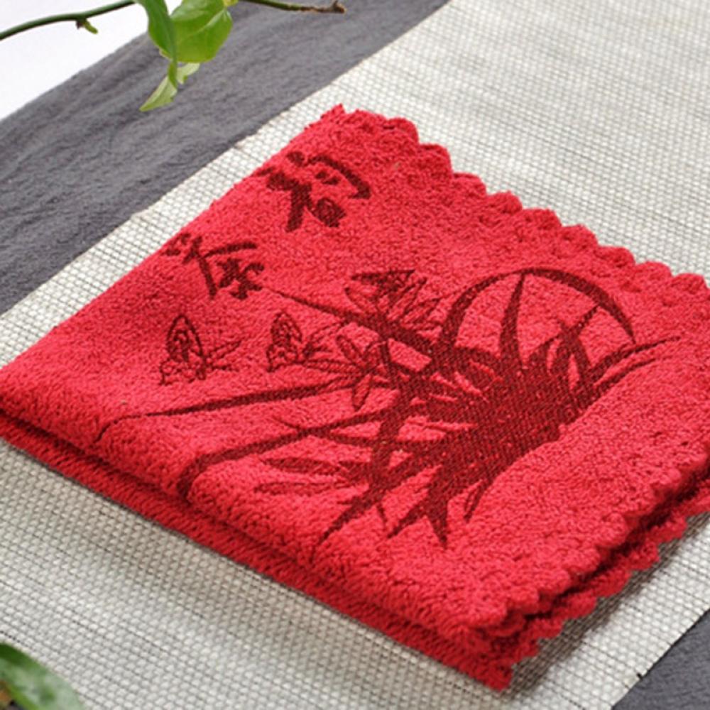 Taykoo Cotton Dish Towels Bamboo Pattern Tea Towel for Kitchen Cleaning
