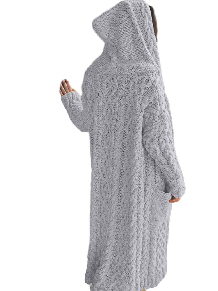 womens hooded sweater cardigan