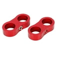 thumbnail image 5 of 4pcs Red AN10 19mm Hose Separator Clamp Fitting Adapter with Wrench for Car Aluminum Alloy, 5 of 7