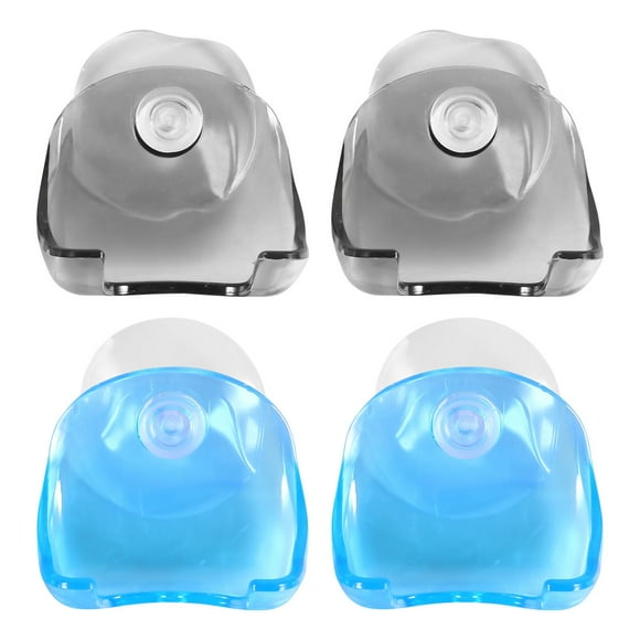 Top por soporte de afeitar 4pcs con soporte de taza de succión Ducha Cuarto de afeitar soporte de afeitadora