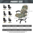thumbnail image 7 of Whosucclay Boho Mandala Dog Paw Pattern Computer Office Chair Cover, Anti-Dust Office Chair Cover with Elastic Bottom Swivel Office Chair Seat Cover Thick Desk Chair Seat Protector-L, 7 of 7