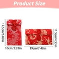 thumbnail image 3 of WHEANG Chinese Brocade Envelopes – Embroidered Red Hongbao For Holidays Weddings Birthdays & Celebrations (Set Of 1), 3 of 8