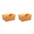thumbnail image 3 of Guardoinrt Convenient Under Shelf Storage Basket - Wide Durable High-capacity Under Shelf Storage Baskets Under Shelf Basket Gold without cover 26*18*8cm 2PCS, 3 of 6