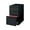 Black, variant on Staples 3-Drawer Vertical File Cabinet Locking Letter Black 19.88"D 375802