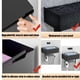 thumbnail image 4 of Soporte de papel higiénico con almacenamiento de toallitas, soporte de papel higiénico de montaje en pared con estante, dispensador de toallitas desechables para baño (negro), 4 of 5
