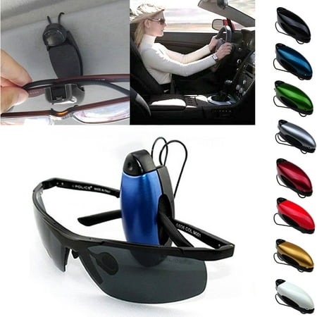 3 Pcs Car Auto Sunglass Visor Clip Sunglasses Eyeglass Holder 8 Color in Random