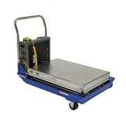 Vestil Manufacturing CART-23-15-DC-PSS 36 x 24 in. DC Powered Partially Stainless Steel Scissor Cart, 1500 lbs