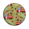 thumbnail image 2 of Bingfone Cartoon Fire Truck Spare Tire Cover Weatherproof Universal Wheel Protectors For Rv Camper Travel Trailer Suv Truck 15 Inch, 2 of 9