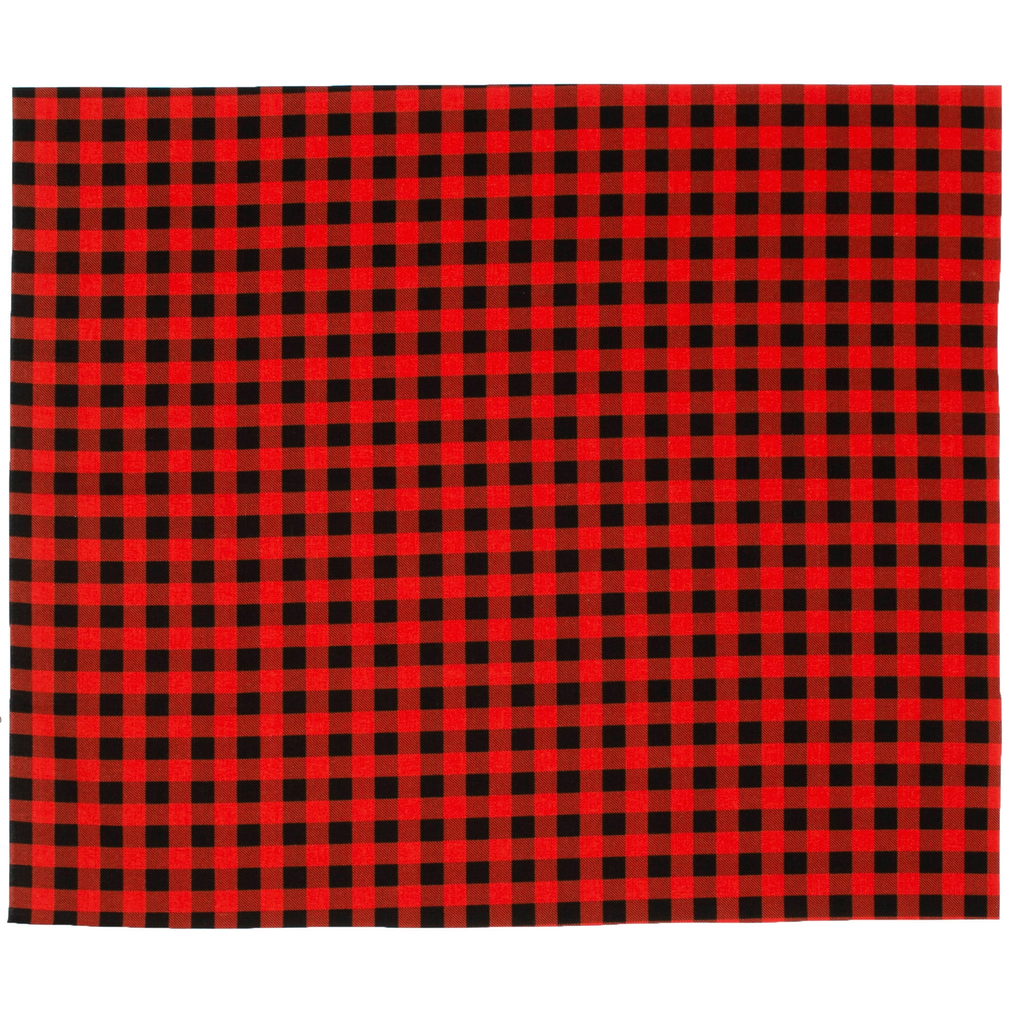 Create It 18"x21" Cotton Plaid Check Precut Sewing & Craft Fabric, Red 10 Pieces