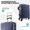 thumbnail image 5 of COBIZI 3 Piece Luggage Sets with Wheels, Hardshell 3 Pc Suitcases with TSA Lock Hardside & Lightweight 3-Piece Hardshell Luggage Sets for Travel 20in 24in 28in(Dark Blue), 5 of 8