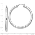 thumbnail image 2 of Auriga Fine Jewelry 925 Sterling Silver Rh-plated 4mm Round Hoop Earrings for Women, 2 of 6
