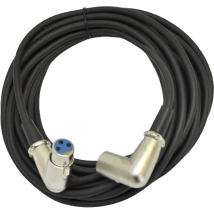 Seismic Audio SAXRA25, XLR Right Angle Microphone Cable