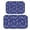 Paisley and Floral Blue Pattern, variant on Paisley and Damask Blue Pattern Bath Mat Set Of 2,Non-Slip Rug for Bathroom,Kitchen,Bedroom,Entrance, 30x17 and 23.5x15.7 Inches